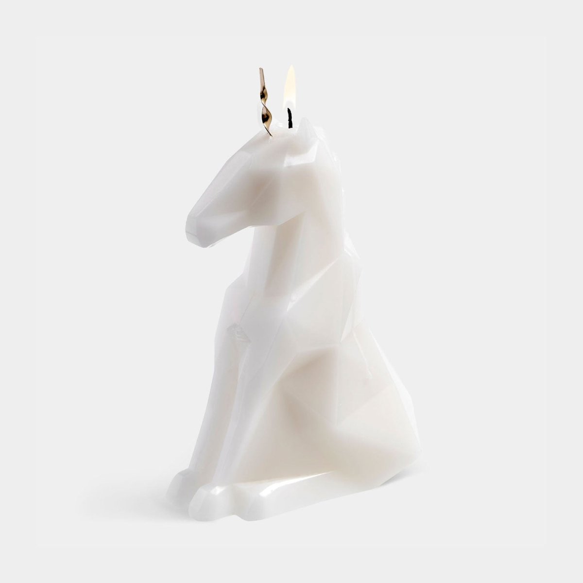 54Celsius PyroPet Einar Unicorn Sculpture Candle - White (Scented)