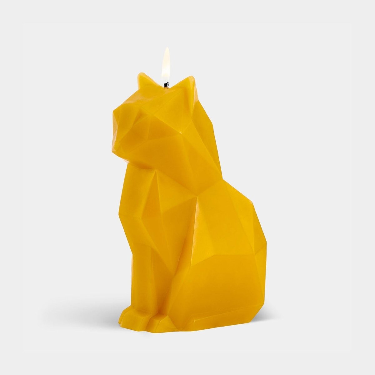54Celsius PyroPet Kisa Cat Sculpture Candle - Mustard Yellow