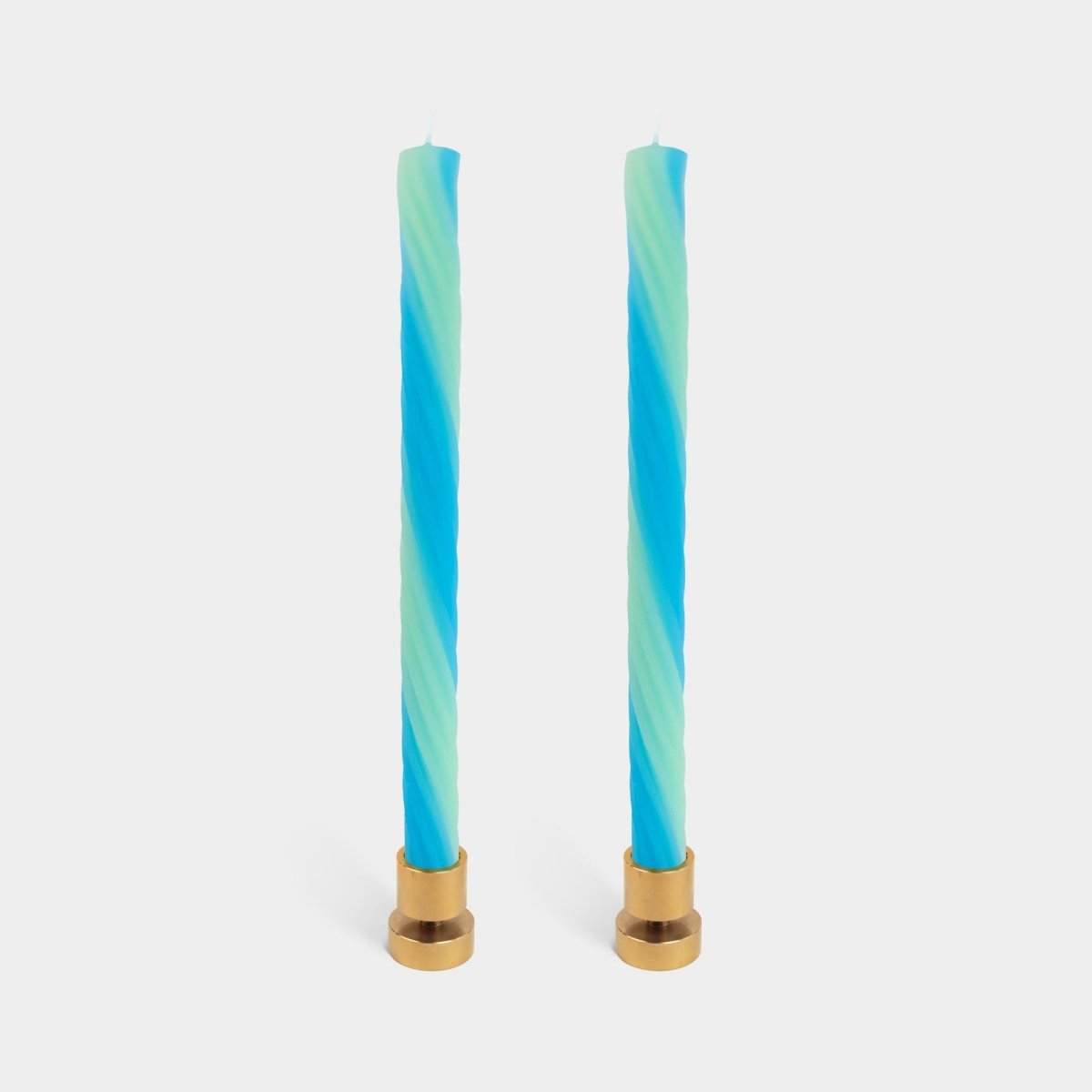54Celsius Rope Taper Candle, Mint - 2 pack