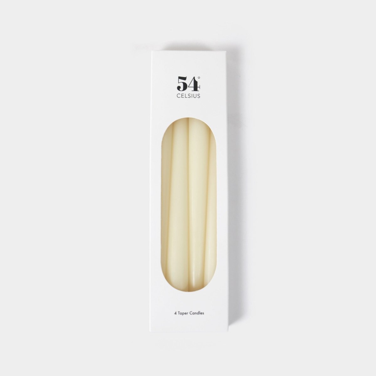 54Celsius Taper Candle, 4 Pack - Cream