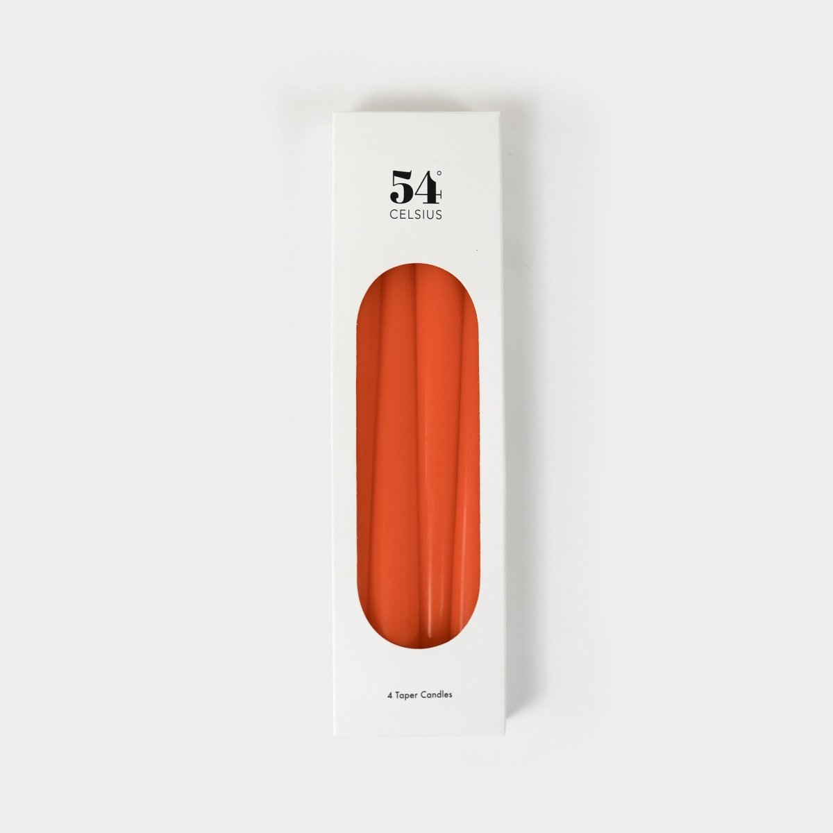 54Celsius Taper Candles, 4 Pack - Orange