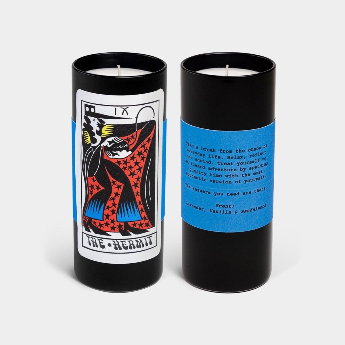54Celsius The Hermit Tarot Candle - Lavender Vanilla Sandalwood Soy Candle