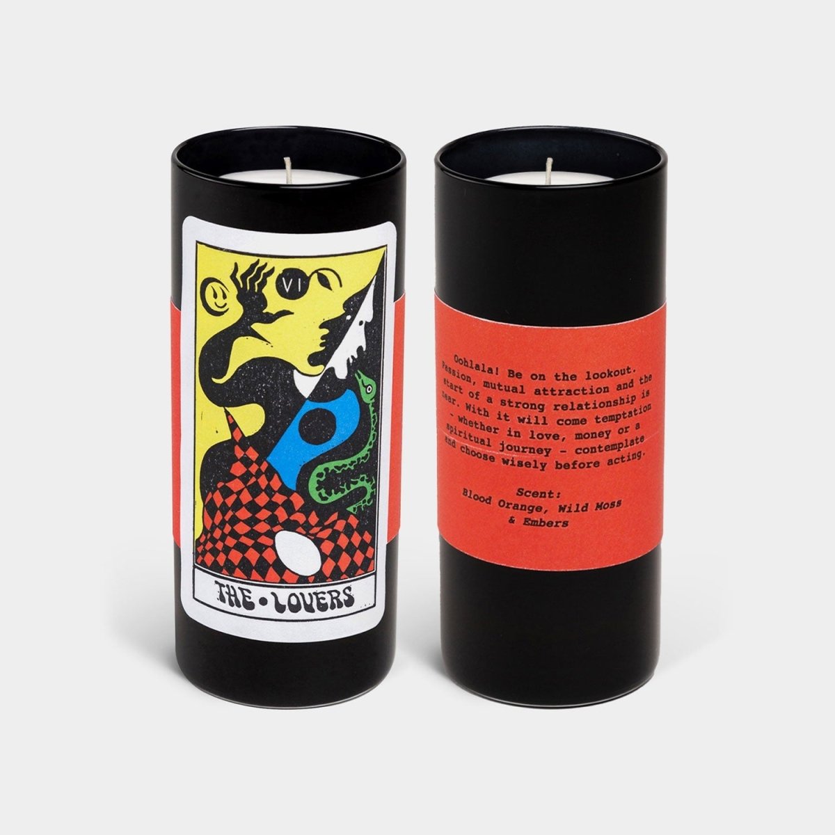 54Celsius The Lovers Tarot Candle - Blood Orange & Embers Scented Soy Candle