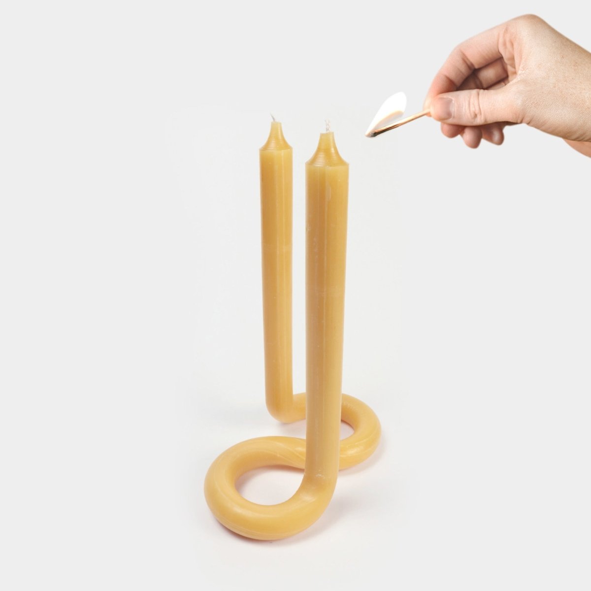 54Celsius Twist Taper Candle - Honey