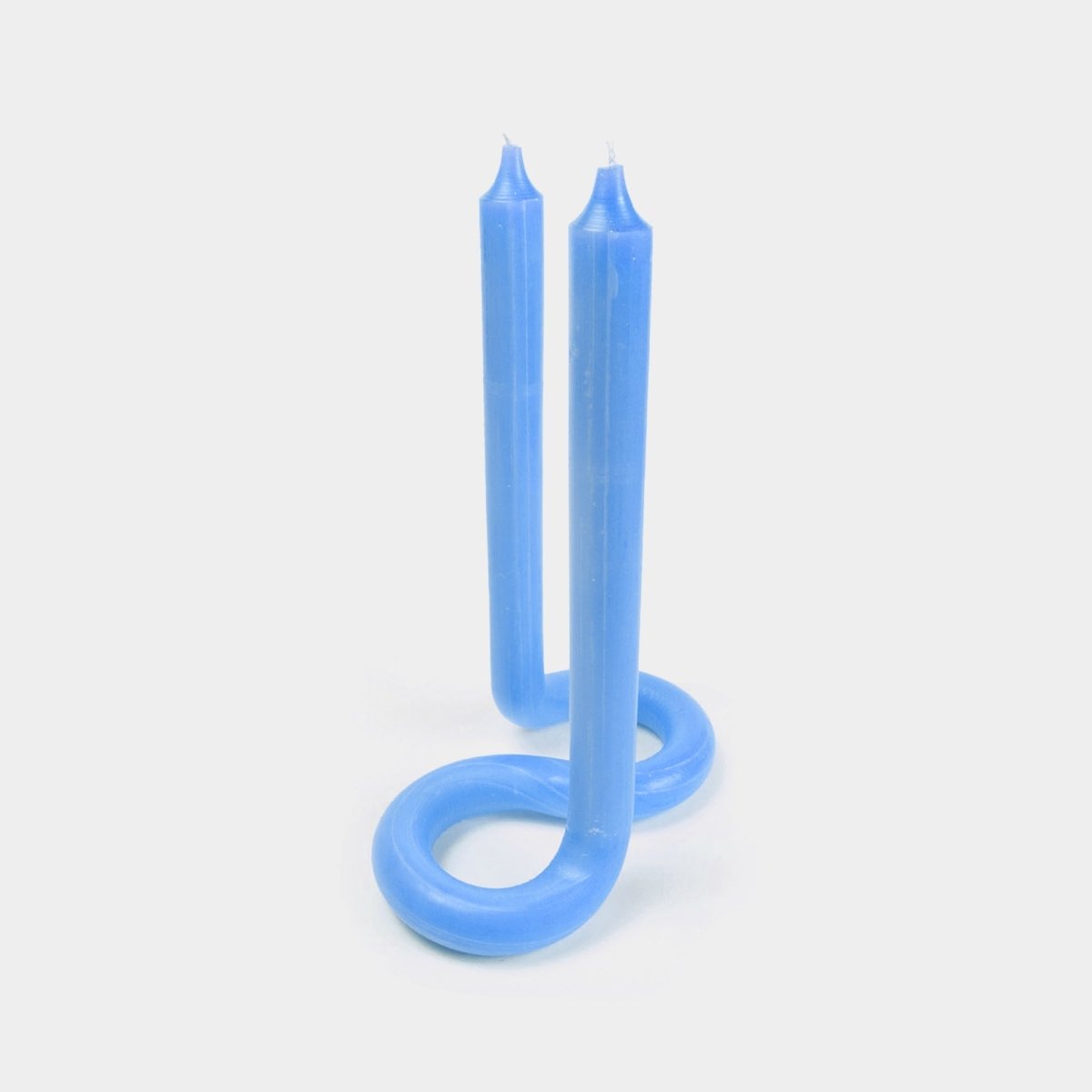 54Celsius Twist Taper Candle - Light Blue