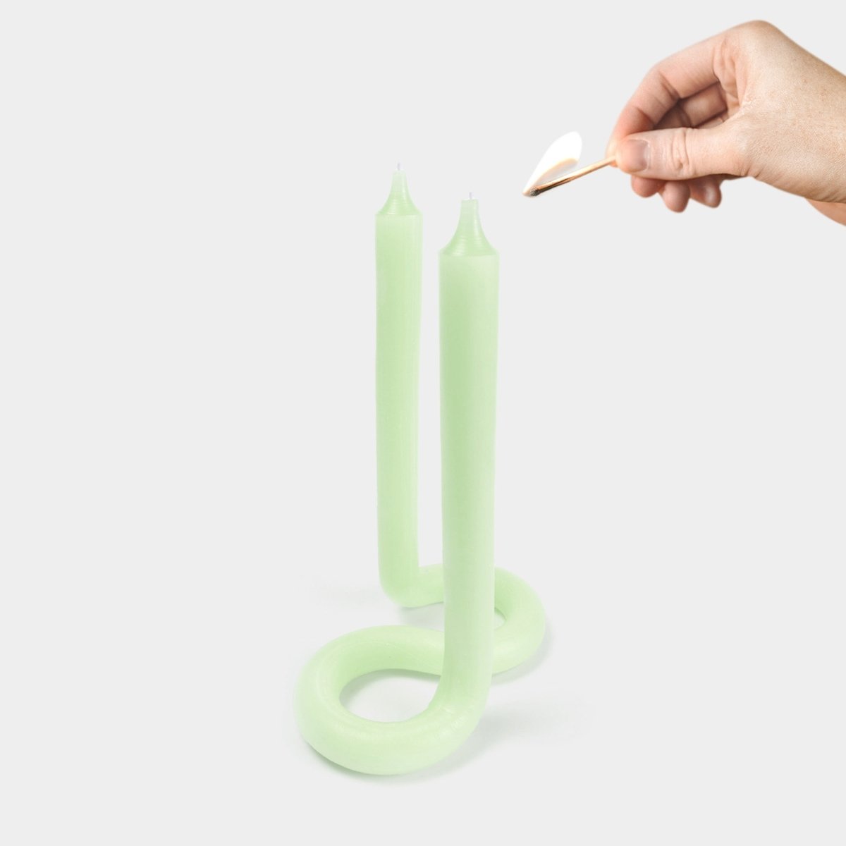 54Celsius Twist Taper Candle - Mint
