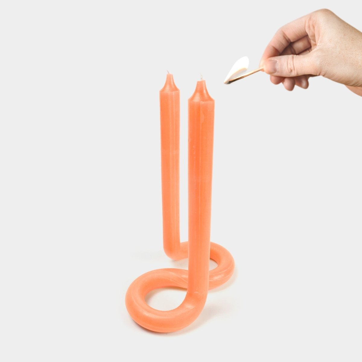 54Celsius Twist Taper Candle - Orange