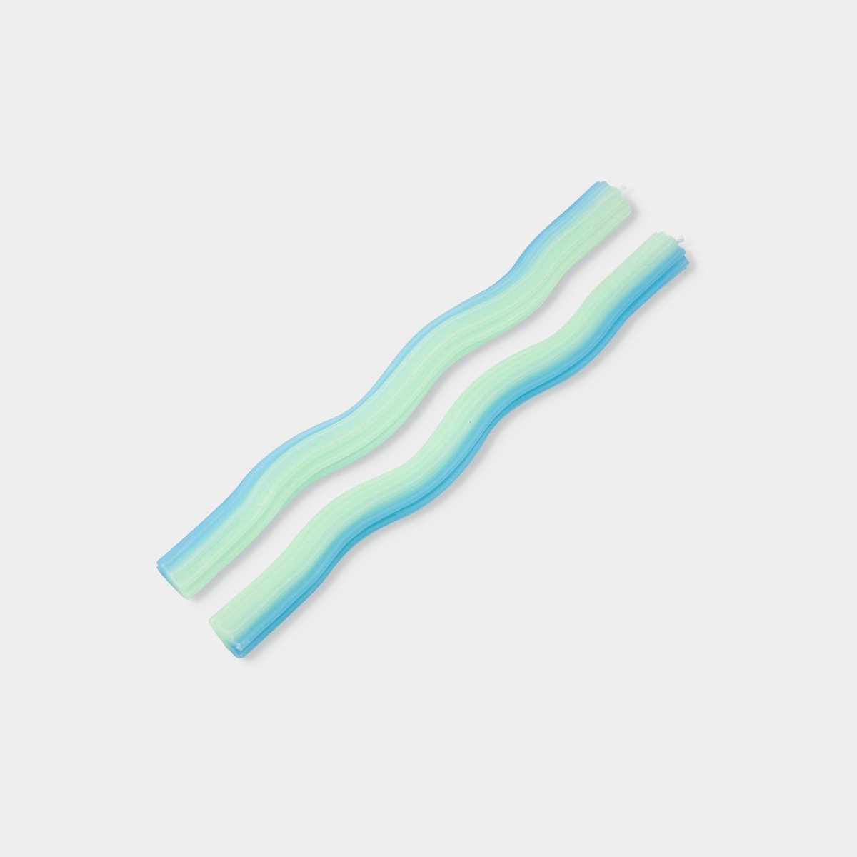 54Celsius Wiggle Taper Candle, Mint - 2 pack
