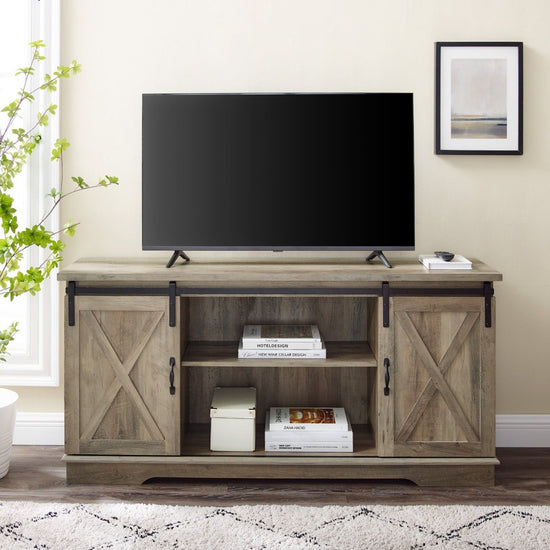 Walker Edison 58" Sliding Barn Door TV Stand - lily & onyx