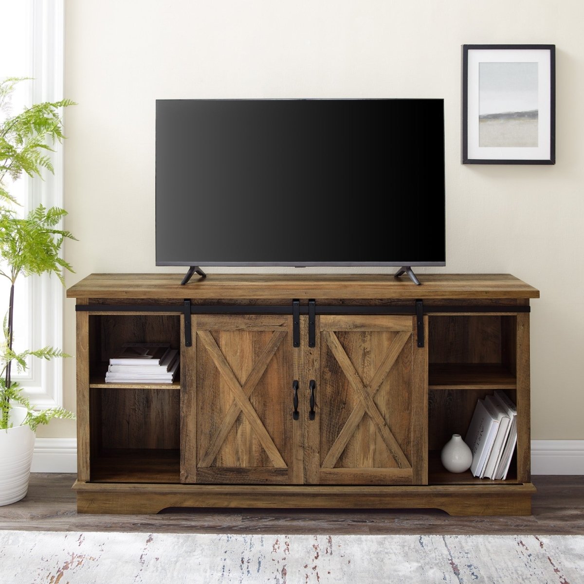 Walker Edison 58" Sliding Barn Door TV Stand - lily & onyx