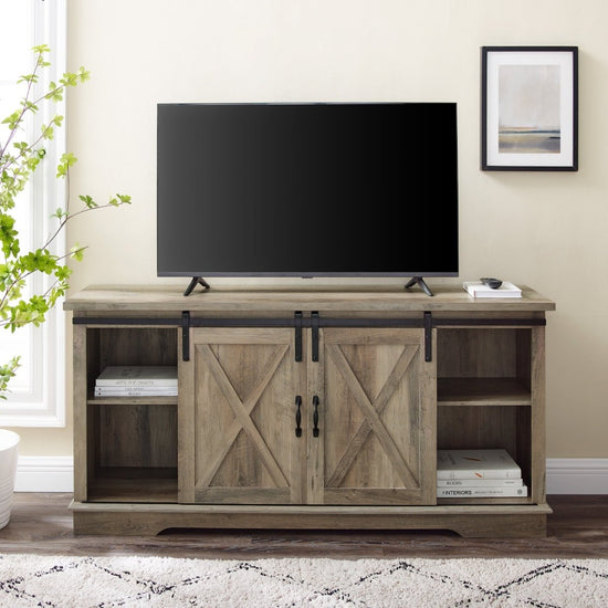 Walker Edison 58" Sliding Barn Door TV Stand - lily & onyx