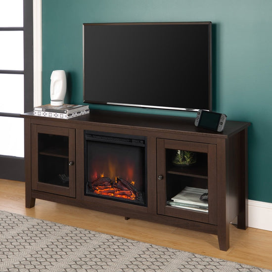 Walker Edison 58" Traditional Electric Fireplace TV Stand - lily & onyx