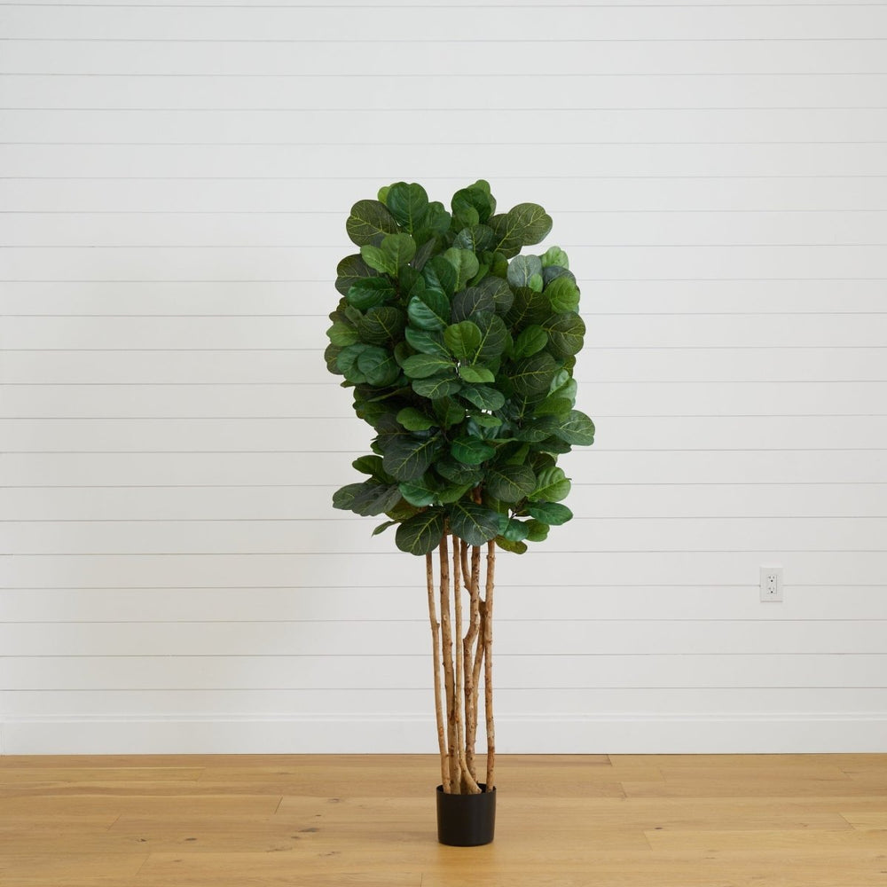 Nearly Natural 6’ Artificial Fiddle Leaf Fig Tree - lily & onyx