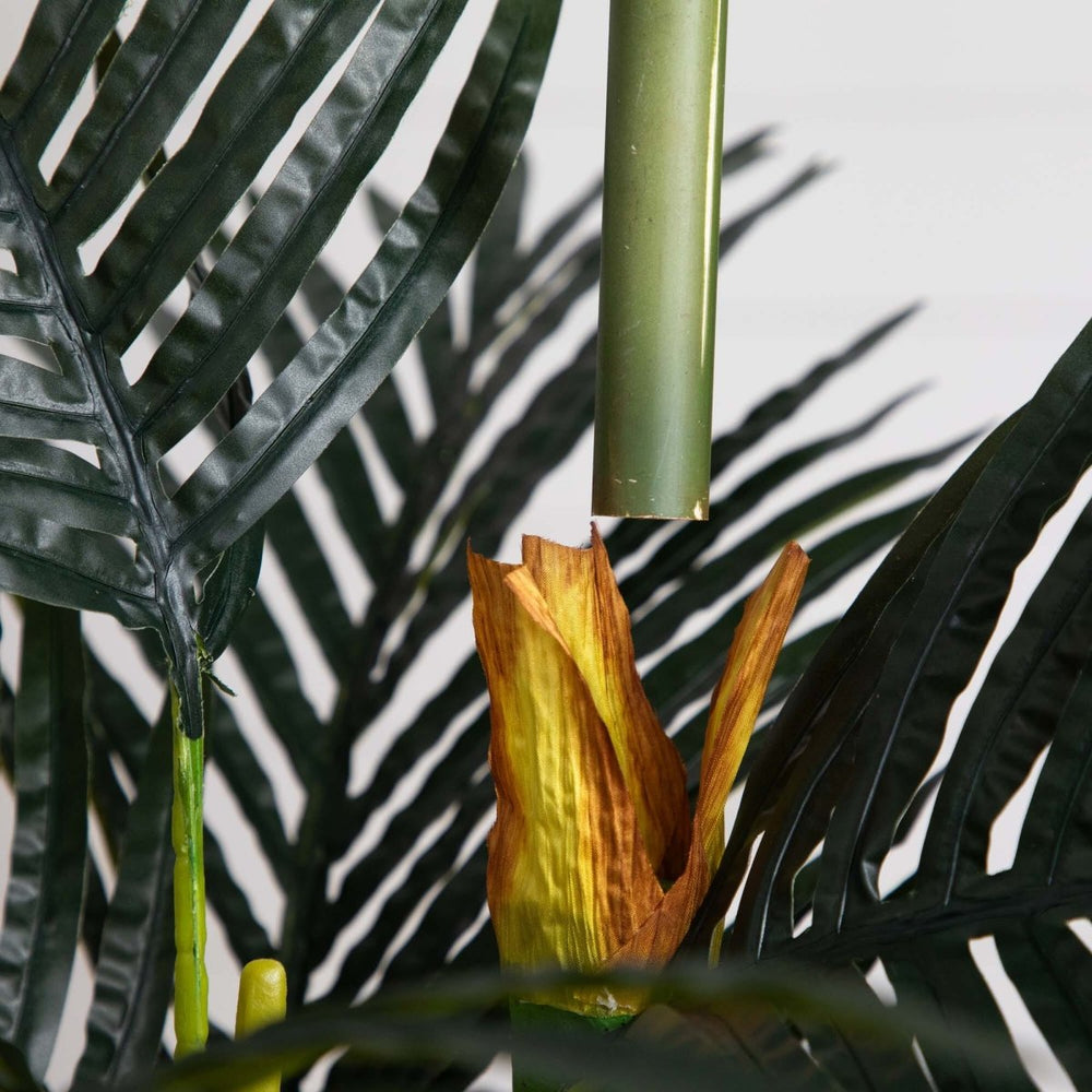 
                      
                        Nearly Natural 6’ Artificial Triple Stalk Golden Cane Palm Tree, Set of 2 - lily & onyx
                      
                    