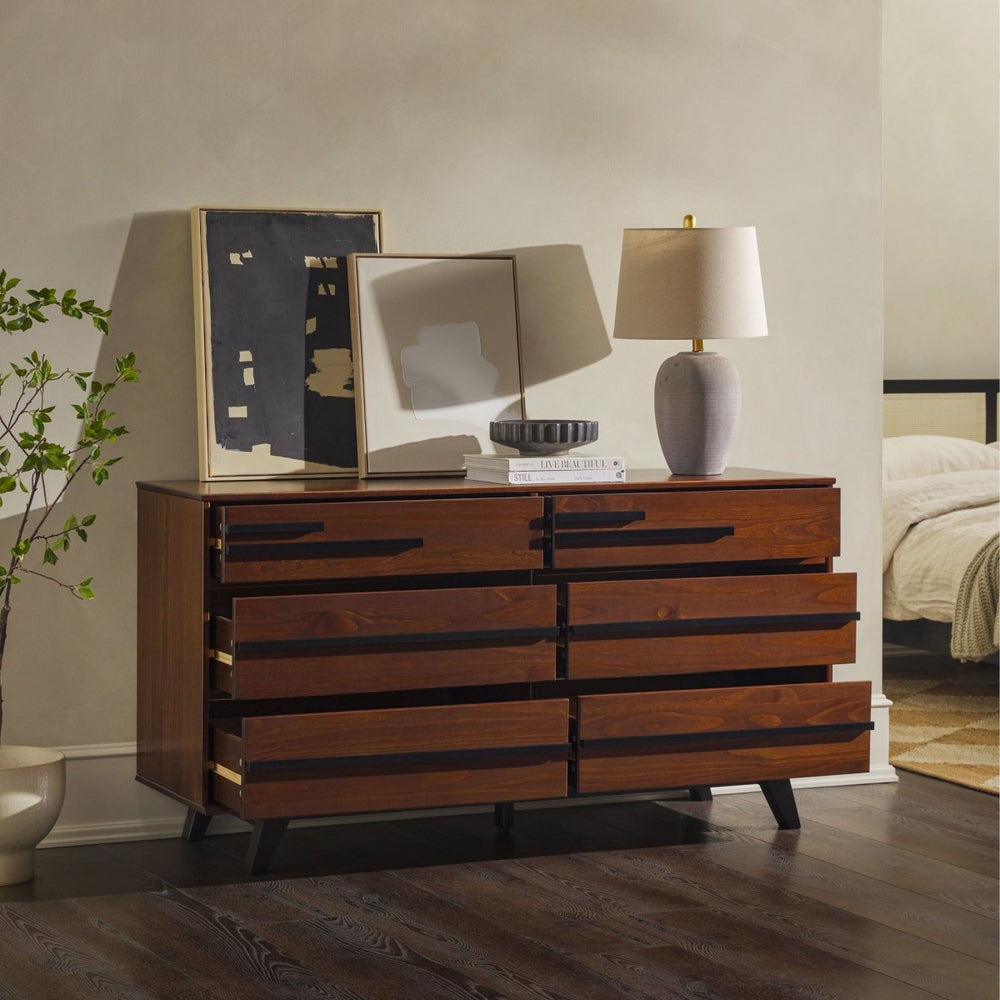 
                      
                        Walker Edison 6 - Drawer Solid Wood Modern Dresser - lily & onyx
                      
                    