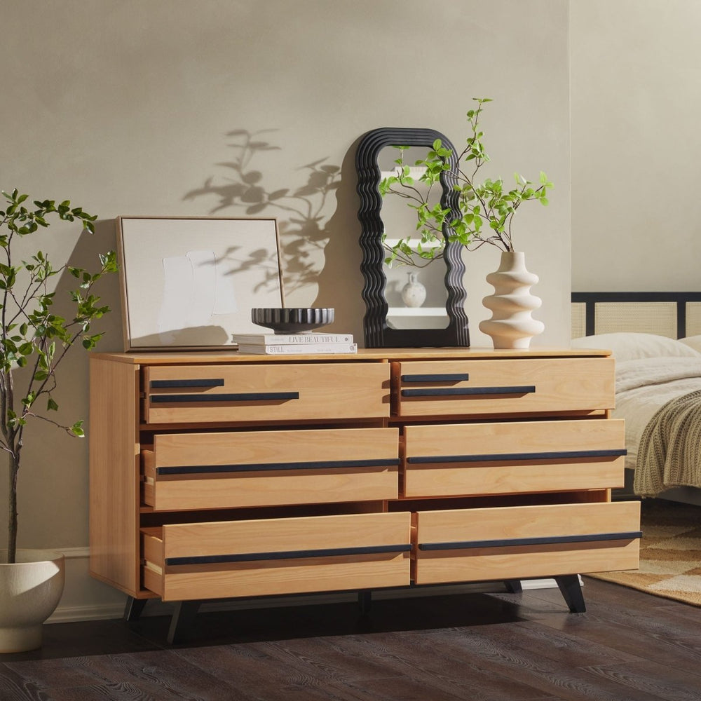 
                      
                        Walker Edison 6 - Drawer Solid Wood Modern Dresser - lily & onyx
                      
                    