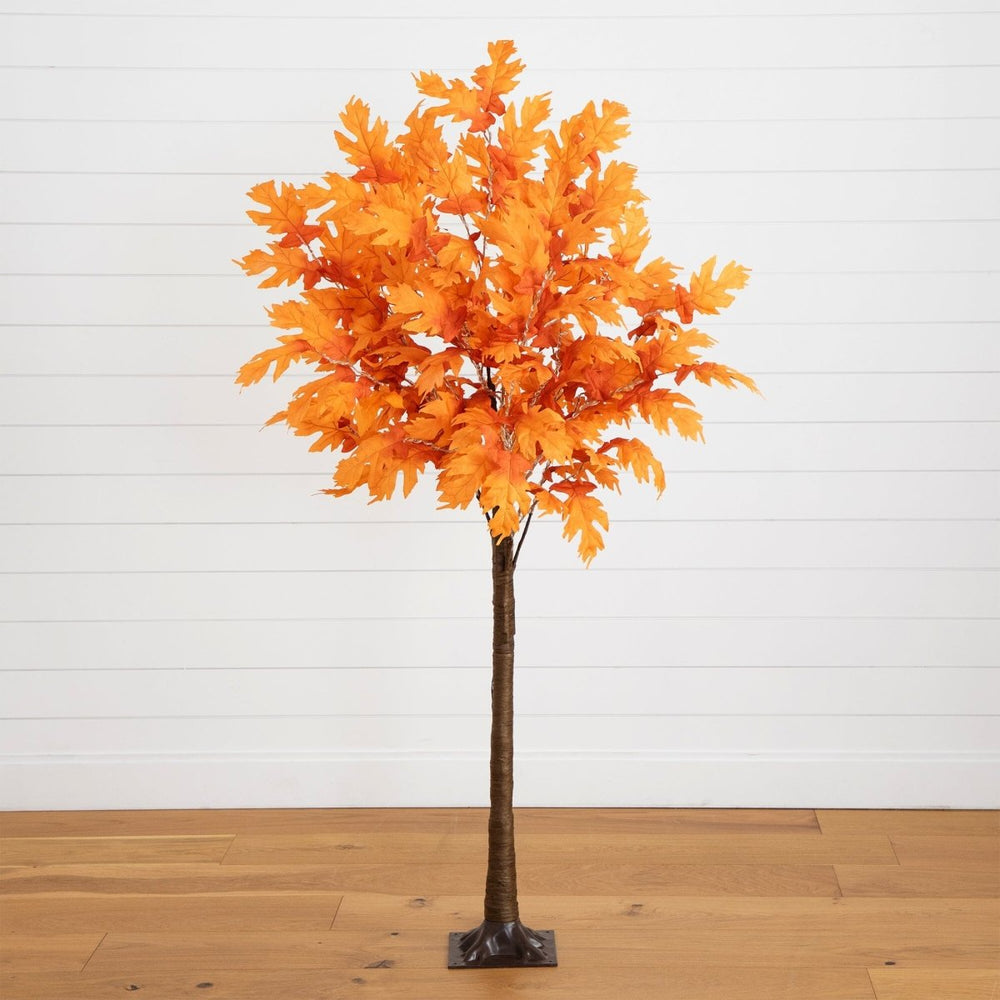 
                      
                        Nearly Natural 6’ Pre - Lit Autumn Maple Artificial Fall Tree with 300 Warm White LED Lights - lily & onyx
                      
                    