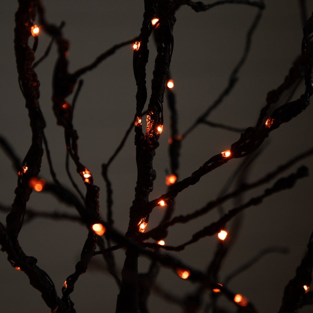 
                      
                        Nearly Natural 6’ Pre - Lit Halloween Deluxe Black Twig Artificial Fall Tree with 156 Orange & Purple LED Lights - lily & onyx
                      
                    