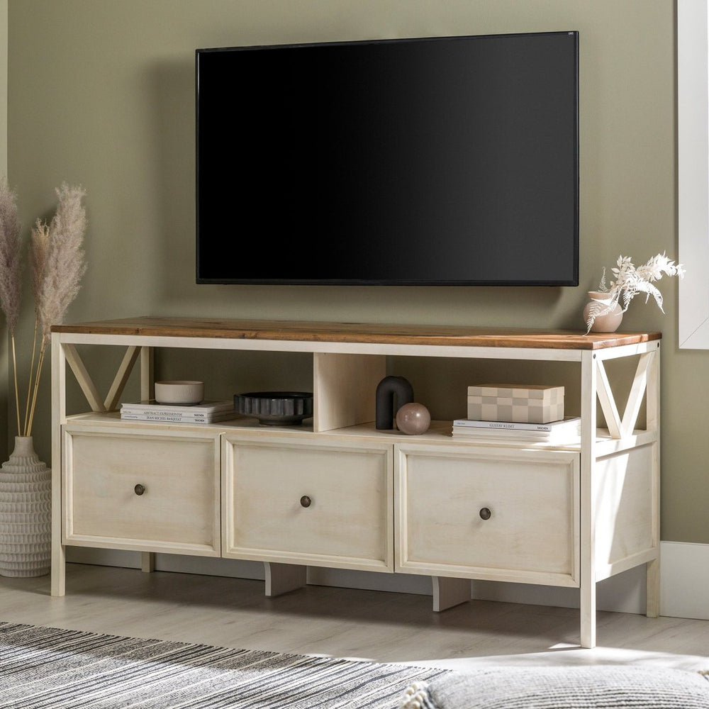 
                      
                        Walker Edison 60" Distressed 3-Drawer TV Console - lily & onyx
                      
                    