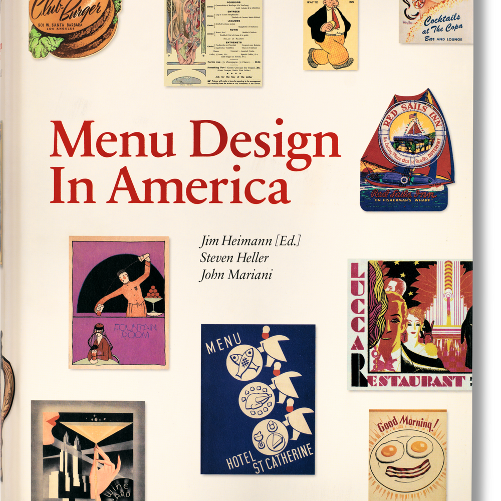 Menu Design in America (German, French, English)