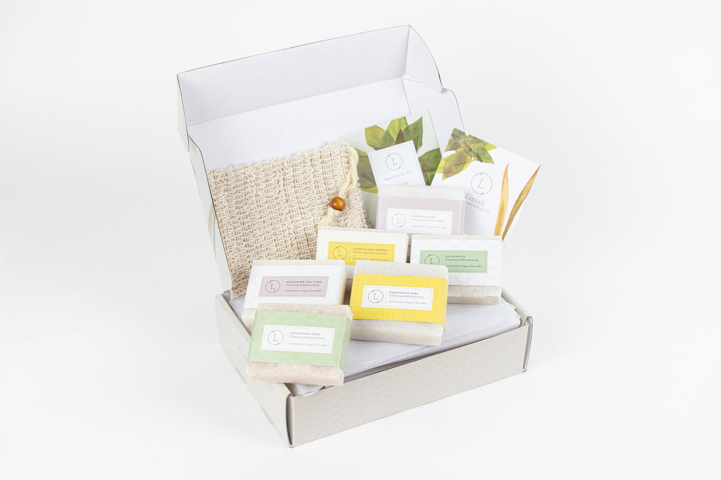 Natural Cold Process Soap Bar with Essential Oils Gift Set