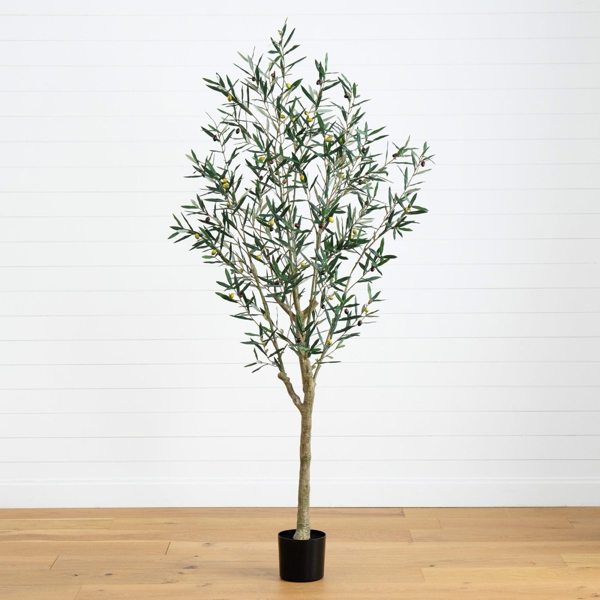 Nearly Natural 7' Artificial Greco Olive Tree - lily & onyx