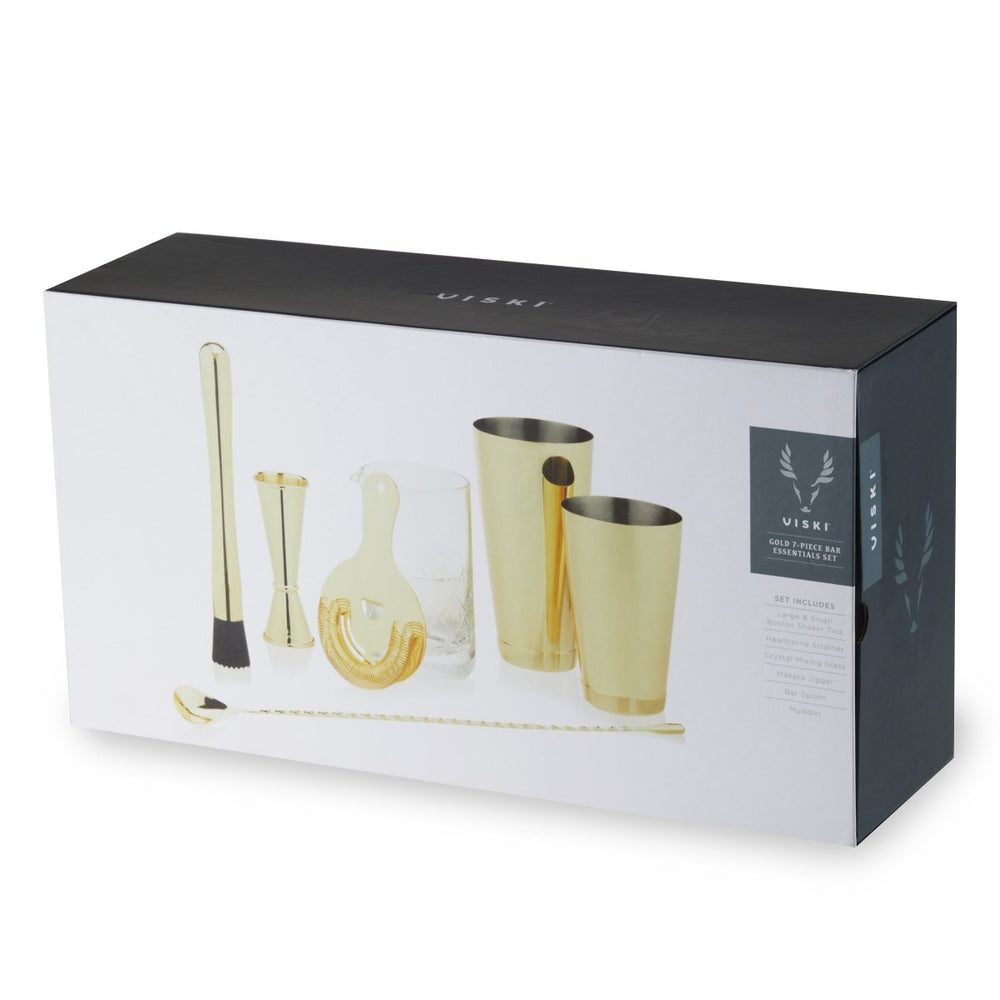 
                      
                        Viski 7 - Piece Belmont Barware Set, Gold
                      
                    
