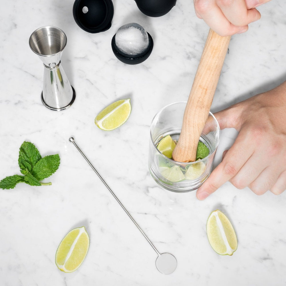 Viski 7 - Piece Professional Stainless Steel Muddled Barware Set - lily & onyx