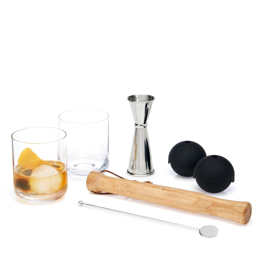 Viski 7 - Piece Professional Stainless Steel Muddled Barware Set - lily & onyx