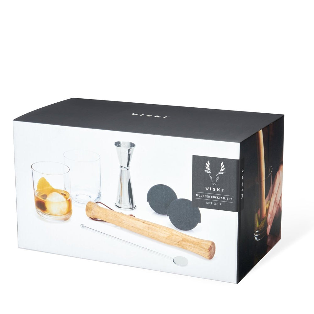 
                      
                        Viski 7 - Piece Professional Stainless Steel Muddled Barware Set - lily & onyx
                      
                    