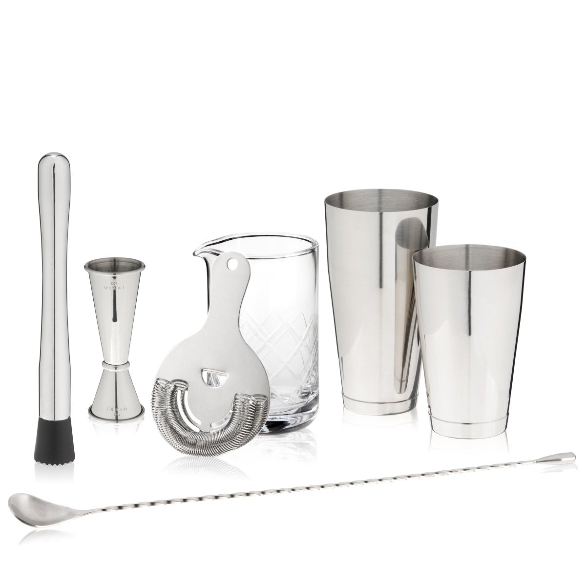 Viski 7 - Piece Stainless Steel Barware Set - lily & onyx