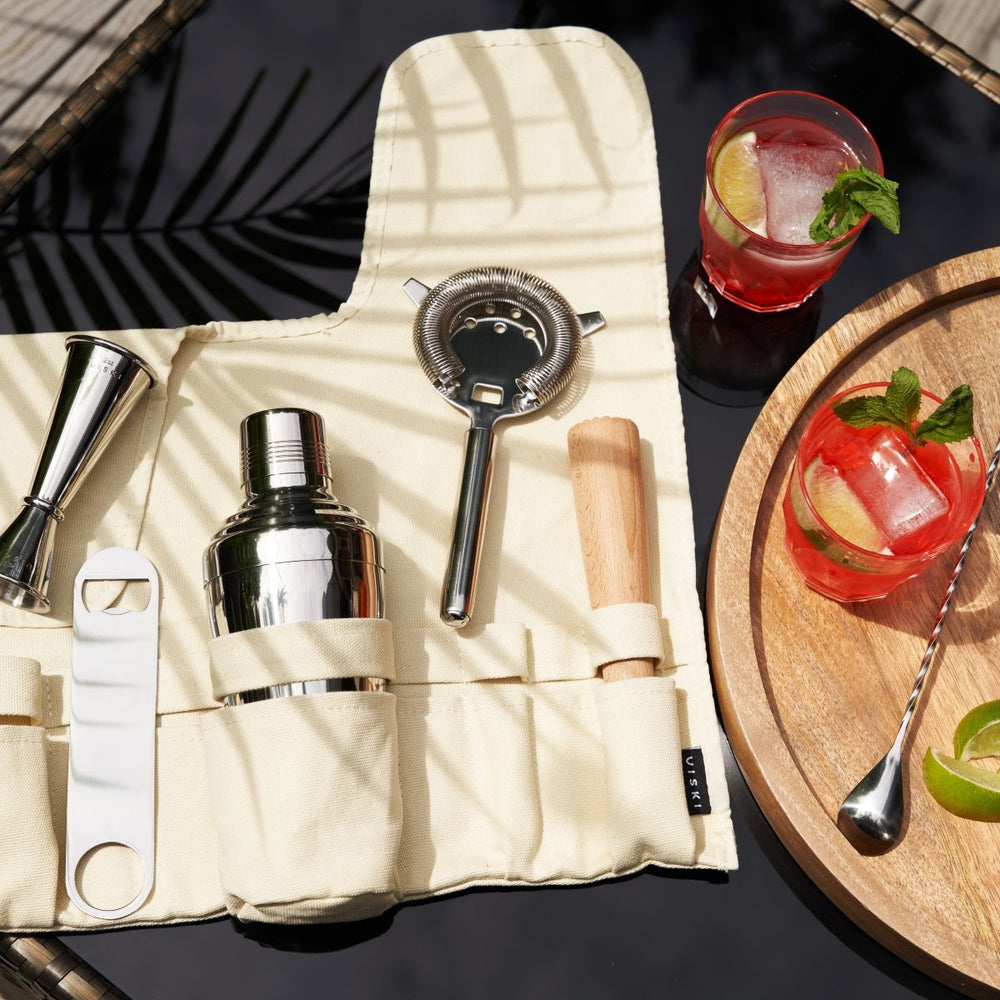 
                      
                        Viski 7 - Piece Stainless Steel Travel Barware Set - lily & onyx
                      
                    
