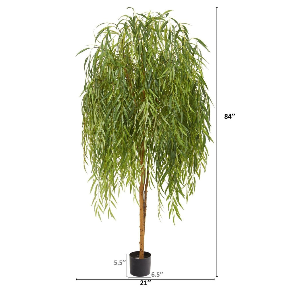 
                      
                        Nearly Natural 7’ Willow Artificial Tree - lily & onyx
                      
                    