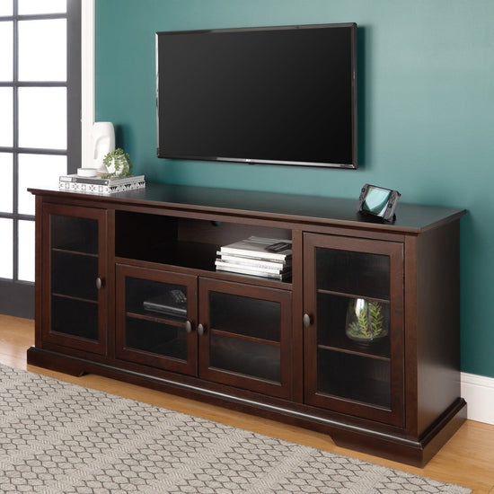 Walker Edison 70" Highboy Style Wood TV Stand - lily & onyx