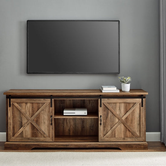 Walker Edison 70" Sliding Barn Door TV Console - lily & onyx