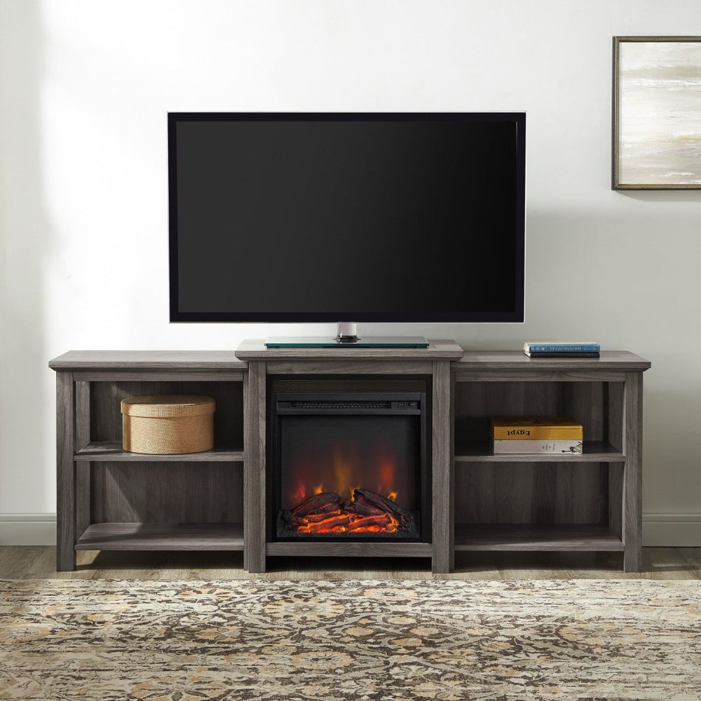 
                      
                        Walker Edison 70" Tiered Top Open Shelf Fireplace TV Stand - lily & onyx
                      
                    