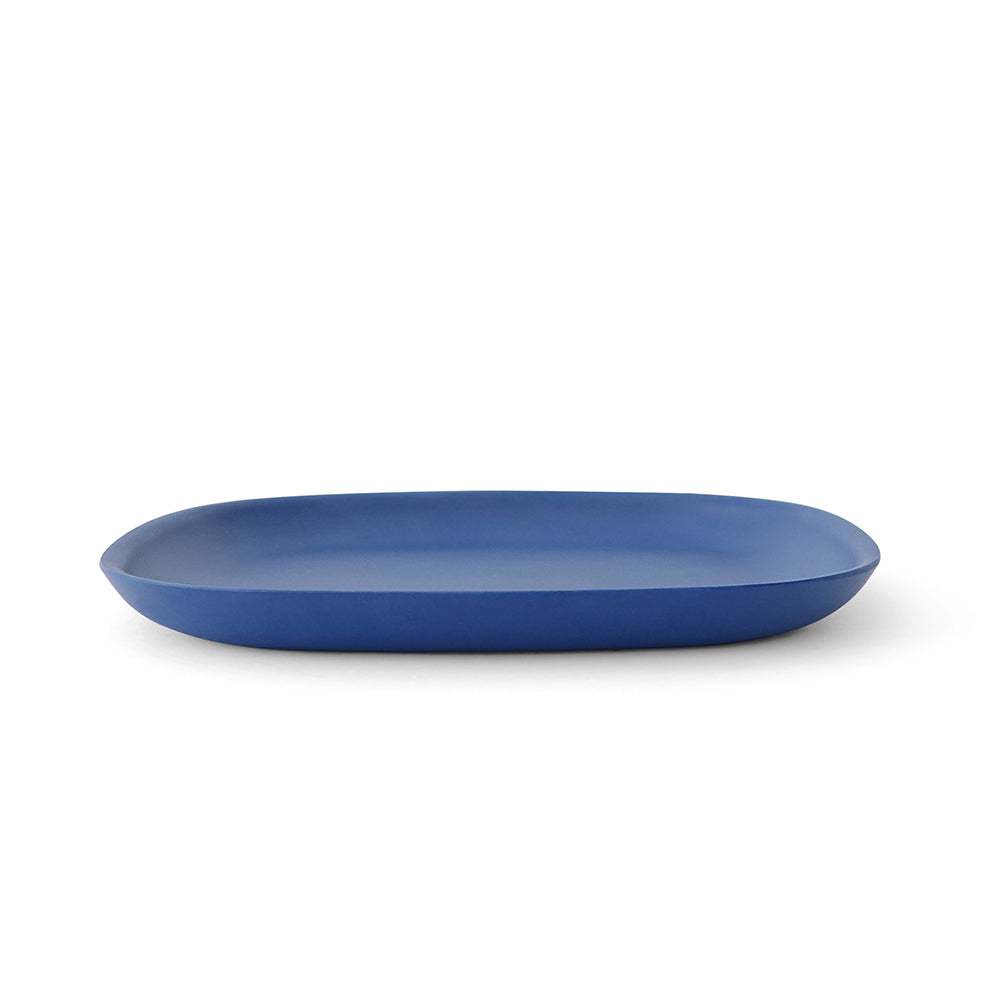 Bamboo Dinner Plate, 4 Piece Set - Royal Blue