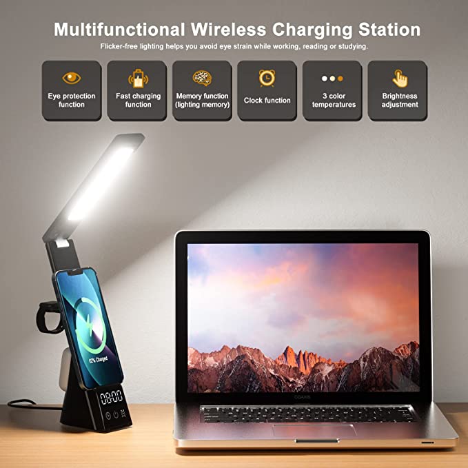 
                      
                        Lumi-Mini | 7-in-1 Multifunctional LED Desk Lamp with Wireless Charger
                      
                    