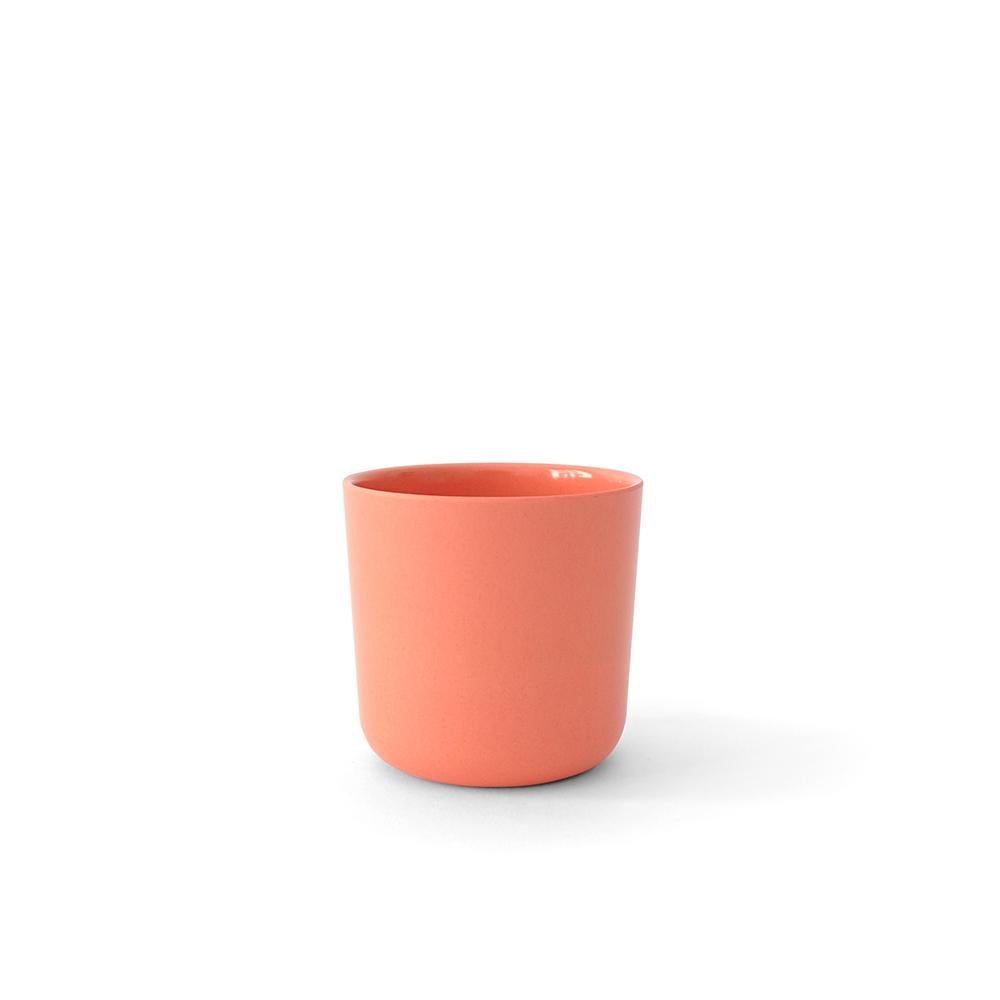 Bamboo Small Cup, 4 Piece Set - Coral