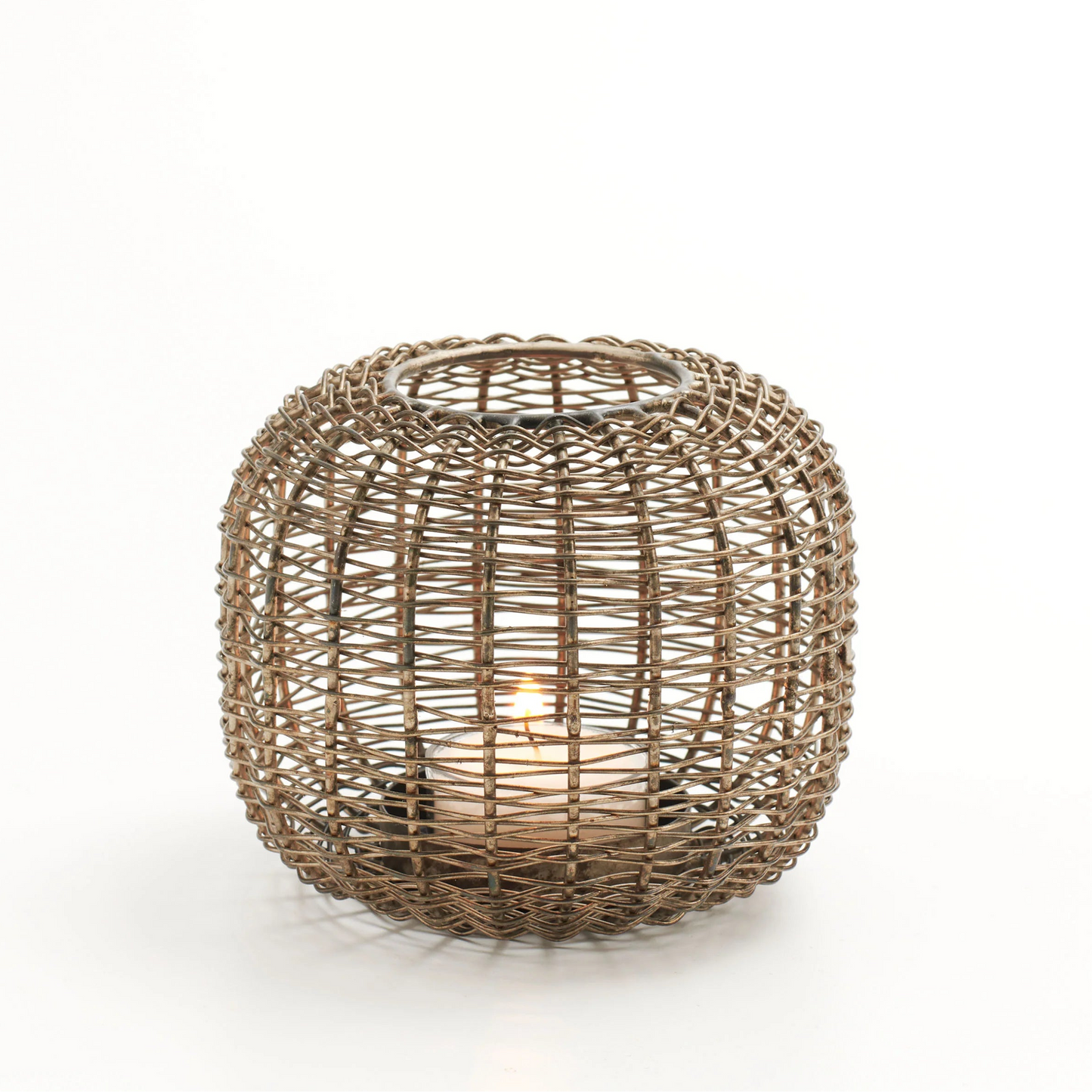 Ashbury™ Woven Iron Candle Holder