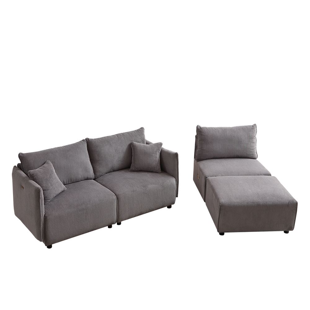 
                      
                        Minimalist Modular Cloud Couch with Chaise
                      
                    