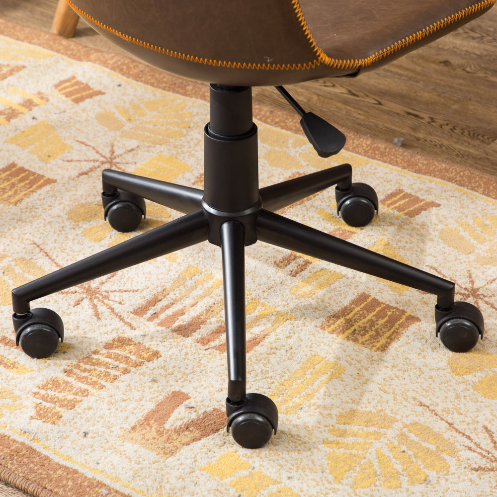 
                      
                        Cesena Faux Leather 360 Swivel Air Lift Office Chair, Antique Brown
                      
                    