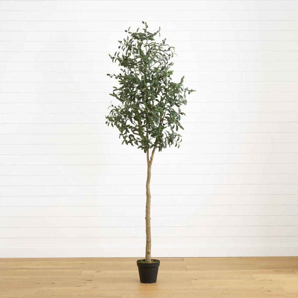 Nearly Natural 8’ Artificial Olive Tree - lily & onyx