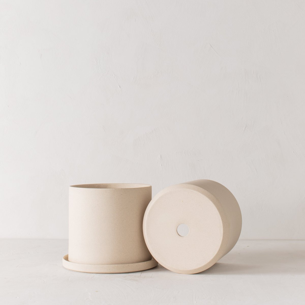 CONVIVIAL 8" Minimal Planter | Raw Stoneware - lily & onyx