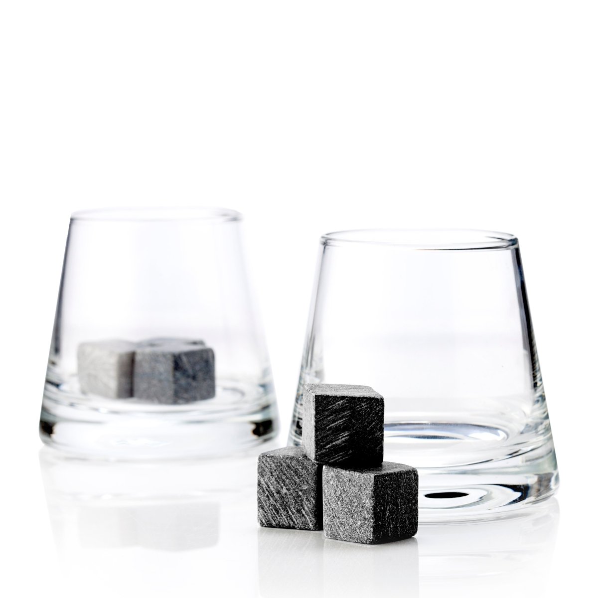 Viski 8 - Piece Glacier Rocks Soapstone Cube and Tumbler Set - lily & onyx
