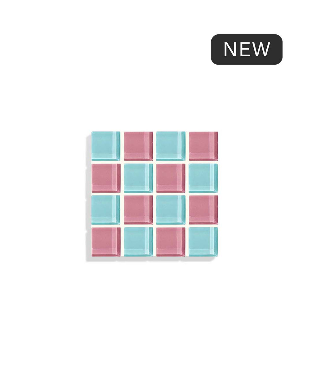 Glass Tile Coaster - Bubble Gum