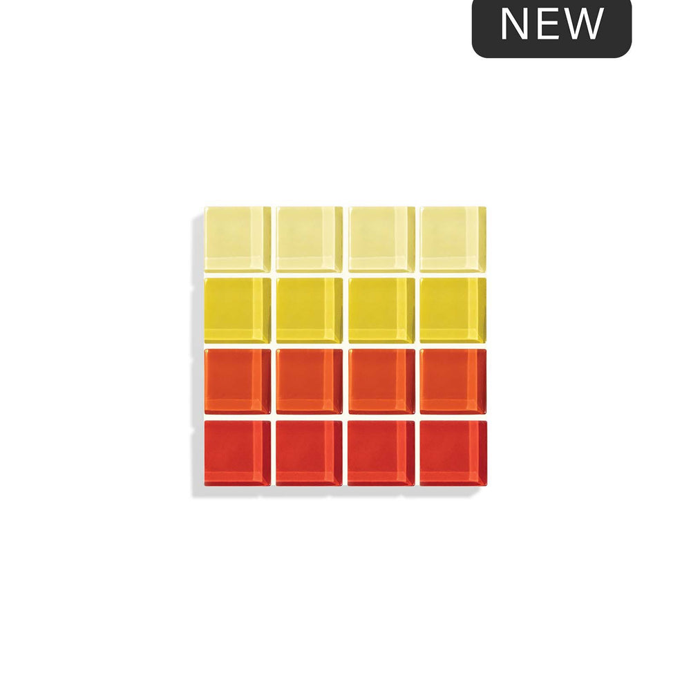 Glass Tile Coaster - Ombre - Summer Sunrise