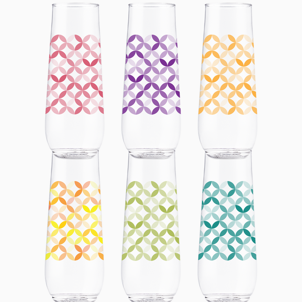 Multi-Color Ribbon - POP 9oz Flute
