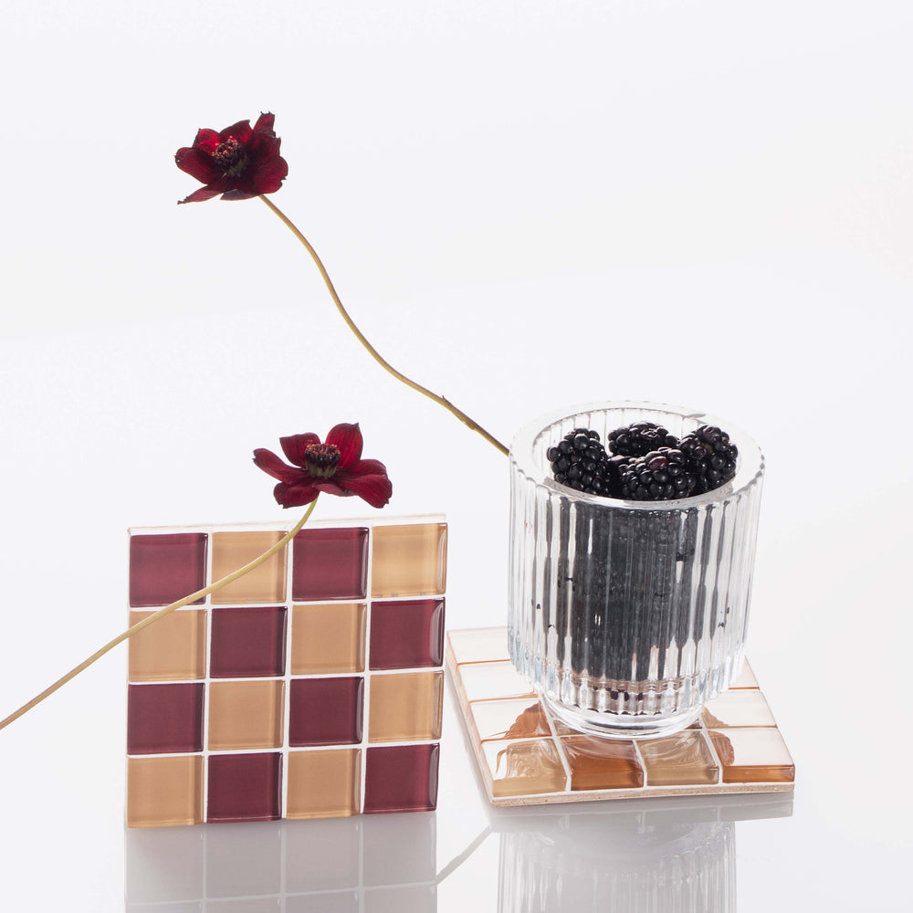 
                      
                        Glass Tile Coaster - Aged Wine
                      
                    