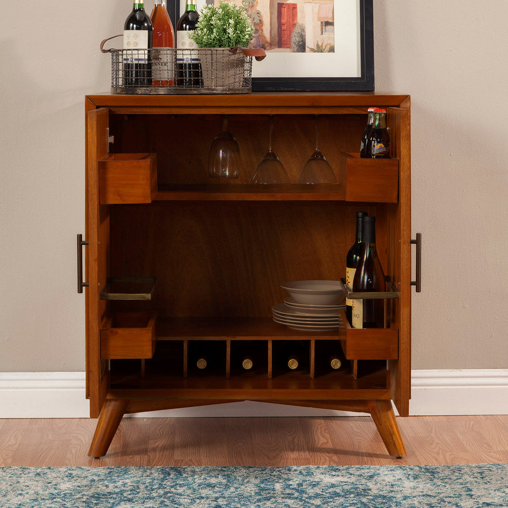 Flynn Small Bar Cabinet, Acorn